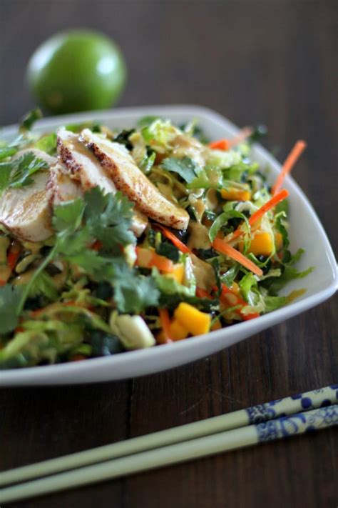 Add water to thin to desired consistency as needed. Thai Chopped Chicken Salad - Food Fanatic