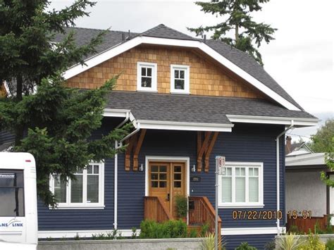 Gaf timberline hd charcoal house. Image result for navy blue houses combined with wood stain ...