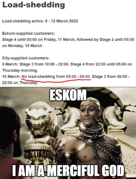 Eskom Loadshedding Memes South African White Trolls And Memes Another