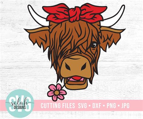 Free 273 Highland Cow Svg SVG PNG EPS DXF File
