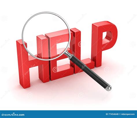Searching Help Concept Stock Illustration Illustration Of Glass 77454648