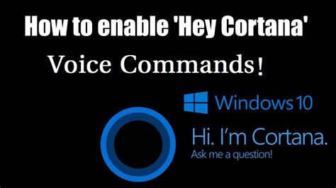How To Enable Windows 10s ‘hey Cortana Voice Commands