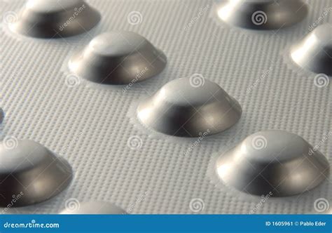Silver Pills Blister Stock Image Image Of Headache Medicine 1605961