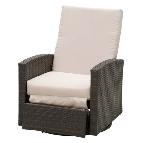 Outsunny Outdoor Rattan Wicker Swivel Recliner Lounge Chair With Water