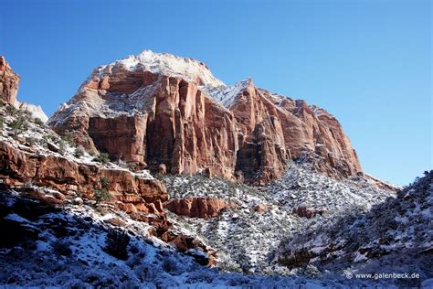 Panoramio Photo Of Zion National Park With Snow