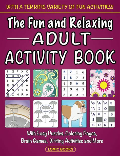 Mua The Fun And Relaxing Adult Activity Book With Easy Puzzles
