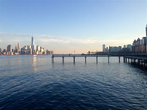 View From Hoboken Waterfront Hoboken Waterfront Nyc Skyline Jersey