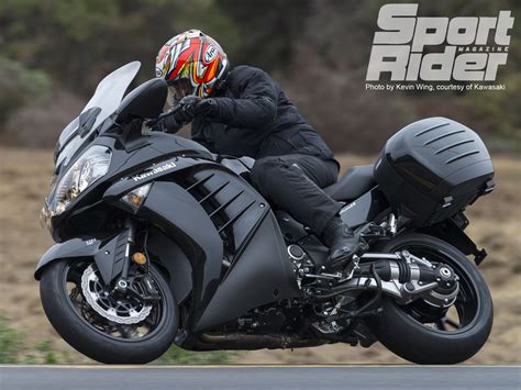 The distinguishing features of a touring bike are generally comfort, good luggage and/or pillion provision and good tank range. 2015-kawasaki-concours-14-first-ride-review-teaser.jpg ...