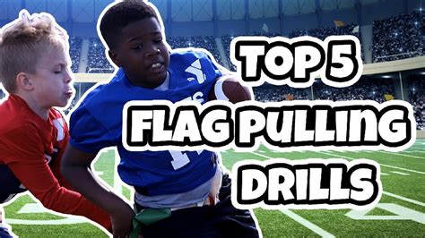 Top 5 Flag Pulling Drills For Kids Flag Football Drills Youtube