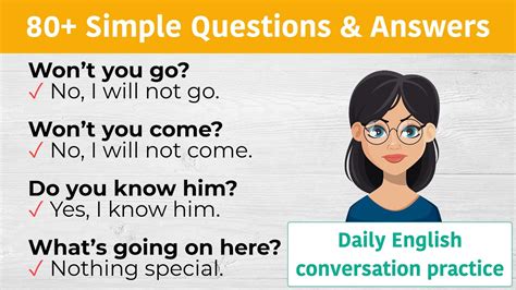 80 Common Questions And Answers In English Daily English