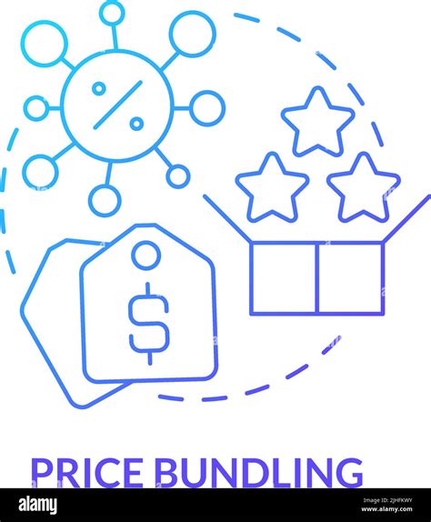 Price Bundling Blue Gradient Concept Icon Stock Vector Image And Art Alamy