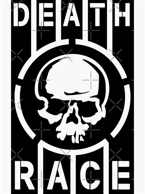 Death Race Sticker For Sale By Mcpod Redbubble