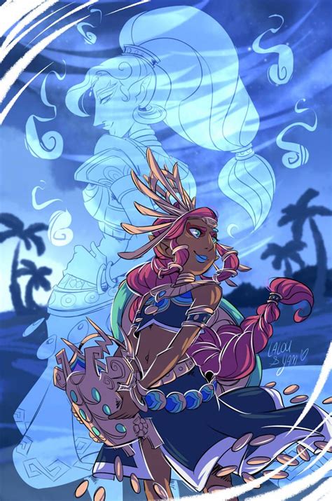 Collab Lalou Urbosa And Riju By Etincelled On Deviantart Legend Of