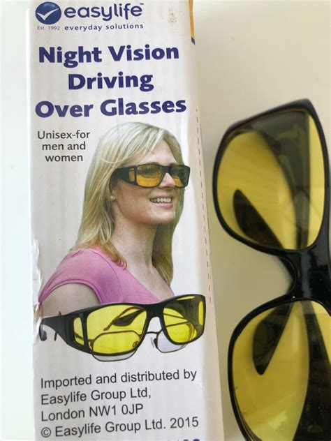 Night Vision Driving Glasses Anti Glare Lens Night Driving Glasses Vgc Ebay