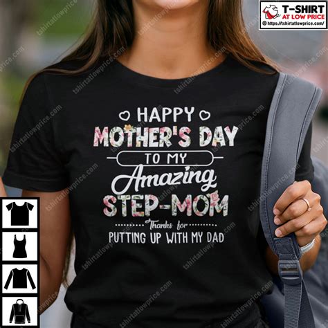 Happy Mother S Day To My Amazing Step Mom Shirt