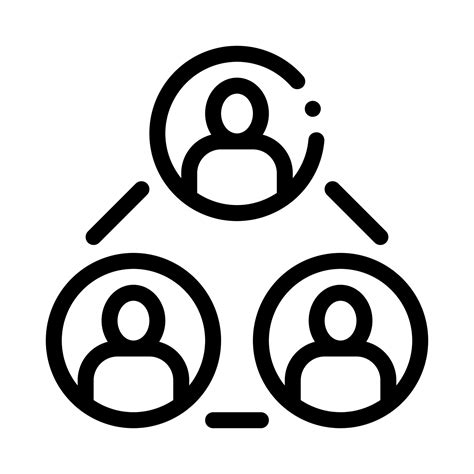 group leader icon vector outline illustration 17594031 Vector Art at
