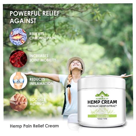 Hemp Cream 180000 Mg Maximum Strength Fast Pain Relief Etsy