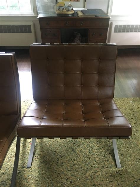 It looks modern today, but consider this: Vintage Mies van der Rohe Barcelona Chair Knoll Brown ...