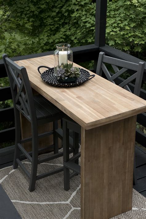 Project Idea Outdoor Bar Height Tables Rustic Woodworking