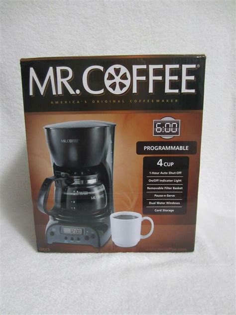 Mr Coffee 4 Cup Programmable Coffeemaker Drx5 Black For Sale Online