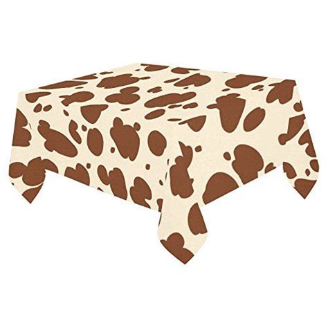 Interestprint Tablecloth Cow Spots Skin Home Decor 52 X 70 Inch Cattle