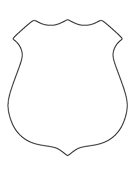 Free Printable Police Badge Template Printable Templates