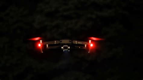 Drone With A Camera Flying In Night Orangehd Stock Footage Youtube