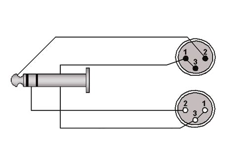 3 5 mm to xlr wiring diagram. CAB709 - 6.3 mm Jack male stereo - XLR male & XLR female