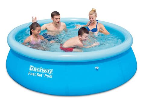 Detachable Round Inflatable Hoop Pool Bestway Fast Set 366x76 Cm