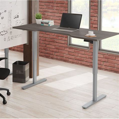 Symple Stuff Laney Curved Electric Height Adjustable Standing Desk