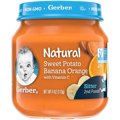 Gerber 2nd Foods Natural For Baby Baby Food Sweet Potato Banana Orange