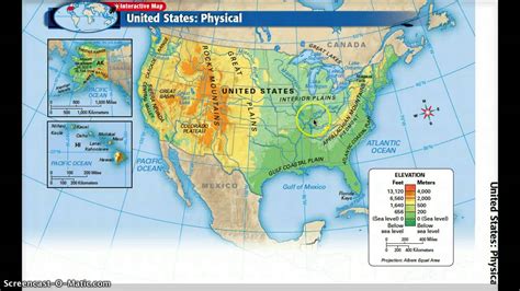Physical Features Of United States Map United States Map Europe Map
