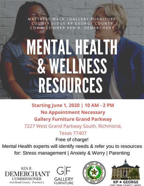 Free Mental Health And Wellness Resources For Fort Bend County Residents