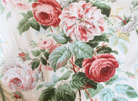 Betsy Speerts Blog Cabbage Roses And Stuff Cabbage Roses Floral Upholstery Fabric Vintage