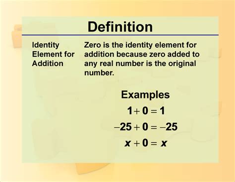 Definition Math Properties Identity Element For Addition Media Math