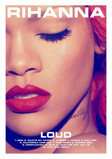 Loud Rihanna Album Poster Music Poster Design Music Poster Rihanna