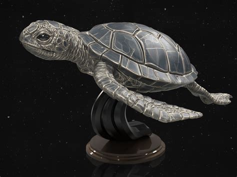 Turtle Star Wars Force Awakens Statue D Model D Printable Cgtrader