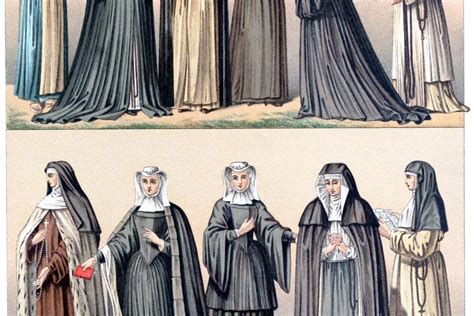 costumes of religious orders habits of various nuns france 19th c world4