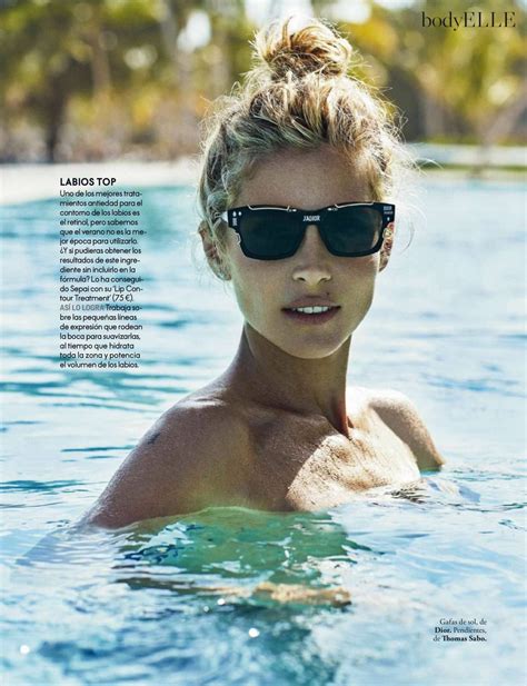 Elle Spain Elsa Pataky Spanish Actress Most Beautiful Women Elle Magazine Poses Summer
