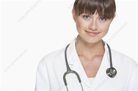 Smiling Doctor Wearing Stethoscope Stock Image F0058737 Science
