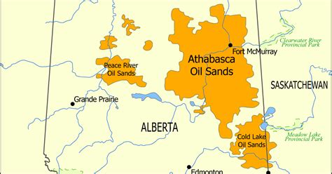 Mapfrappe The Athabasca Oilsands Of Canada