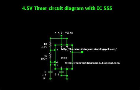 Simple 555 Timer Circuit Diagram Circuit Diagrams Free