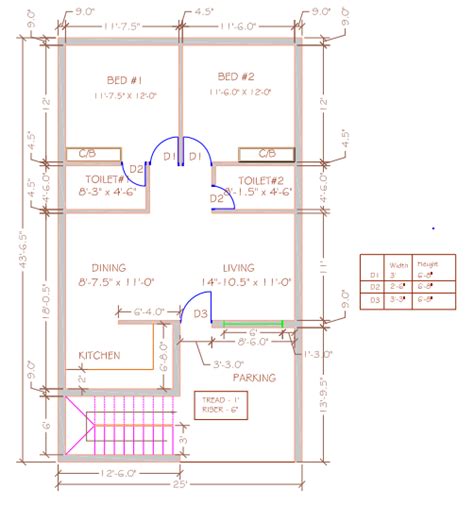 Basic Autocad Floor Plan