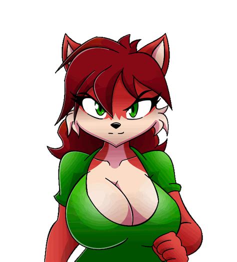 Rule 34 1girls Animated Anthro Bouncing Breasts Breasts Cleavage Female Female Only Fox Fur