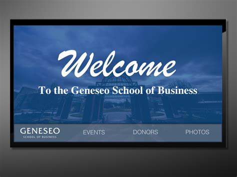 Geneseo School Of Business Interactive Donor Wall By Peter Cameron For