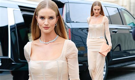 Rosie Huntington Whiteley Showcases Her Lithe Physique