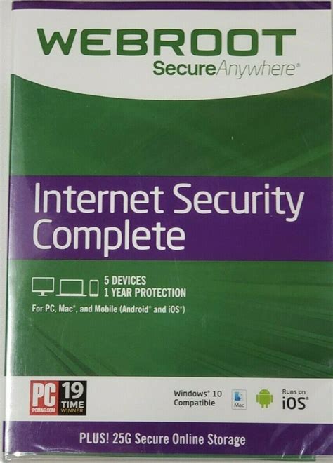 Webroot Secureanywhere Internet Security Plus 2 Year Lasopapac