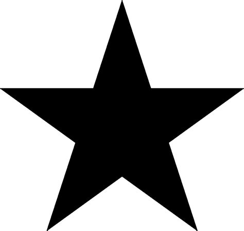 Star Black And White Image Of Black Star Clipart Stars And White