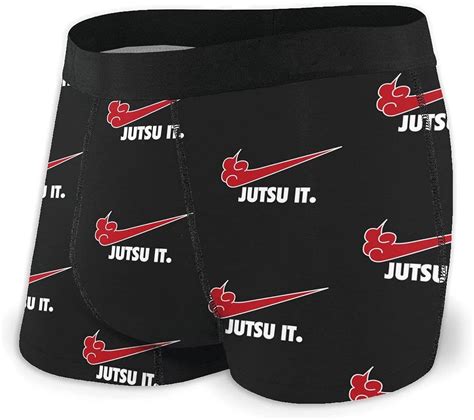 Akatsuki Men S Boxer Briefs Short Yiriem Sports Underwear For Adults Large Black Amazon Co Uk