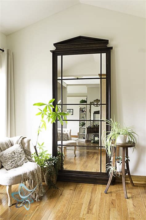 build a beautiful leaning floor mirror designed decor